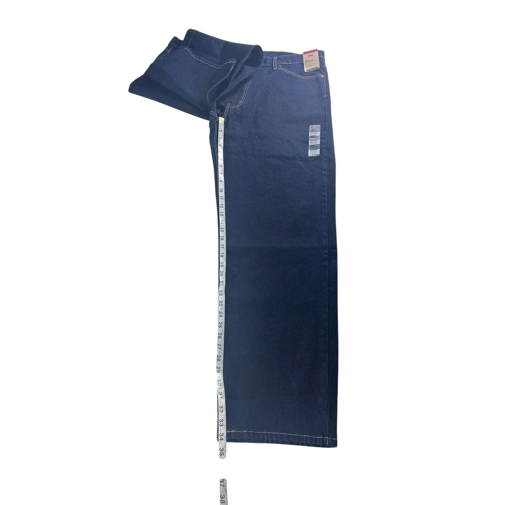 Levis 550 Relaxed Fit Big and Tall Mens Jeans 44x34 Dark Wash Stretch Denim‎ NEW